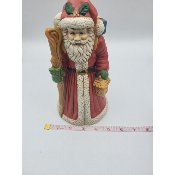 Vintage Santa 10" Musical Figurine Music Box North Pole Country Christmas - Picture 7 of 7